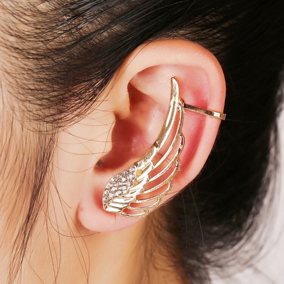 Crystal Angel Wing Clip Piercing - Picture 4 of 7